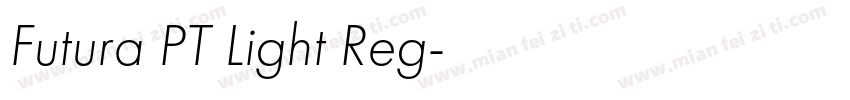 Futura PT Light Reg字体转换